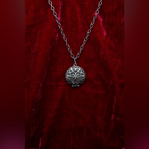 4 for $20! Silver tone lace locket. - Picture 3 of 4